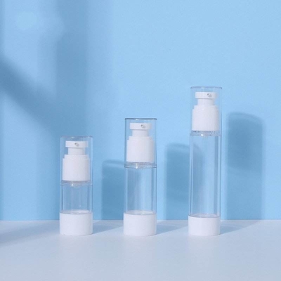 Пластиковые косметические безвоздушные бутылки насоса для лосьона 15ml 30ml 50ml сливк глаз стороны