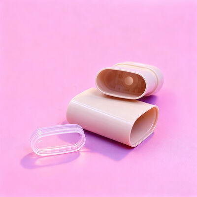 Индивидуальная овальная плоская упаковка для дезодоранта-стика 15 г 20 г, закручивающаяся, многоразовая упаковка для дезодоранта для тела, контейнеры для солнцезащитного крема, тубы для дезодоранта