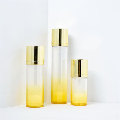 Косметическая люксовая безвоздушная помпа-бутылка AS 15 мл 30 мл 50 мл Белая двухстенная безвоздушная сывороточная бутылка с матовой бутылкой